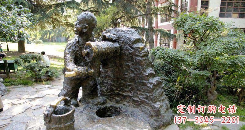 贵州春洋定制铜雕男孩雕塑
