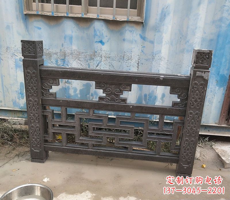 贵州集乐馆大理石栏板雕塑