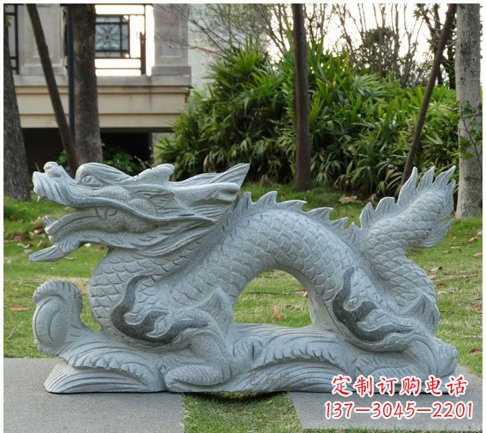 贵州精美雕刻的大理石龙雕塑