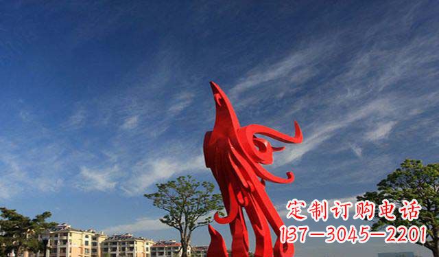 贵州精美不锈钢凤凰雕塑
