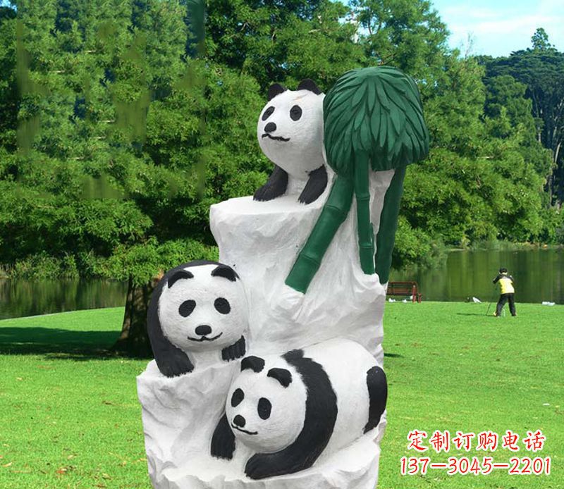 贵州公园大熊猫雕塑