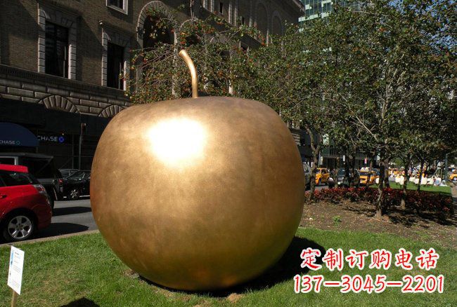贵州大型铜雕苹果雕塑