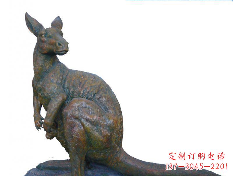 贵州精致工艺铜袋鼠雕塑