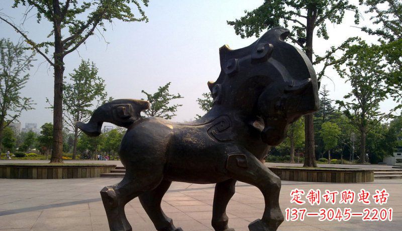 贵州中领雕塑灵动小马铜雕