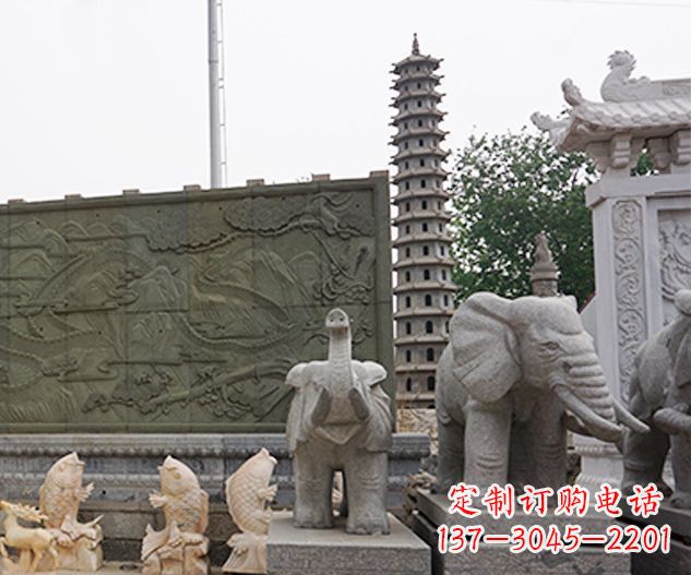 贵州艺术级大象石雕