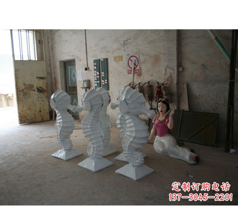 贵州精美海马石动物雕塑