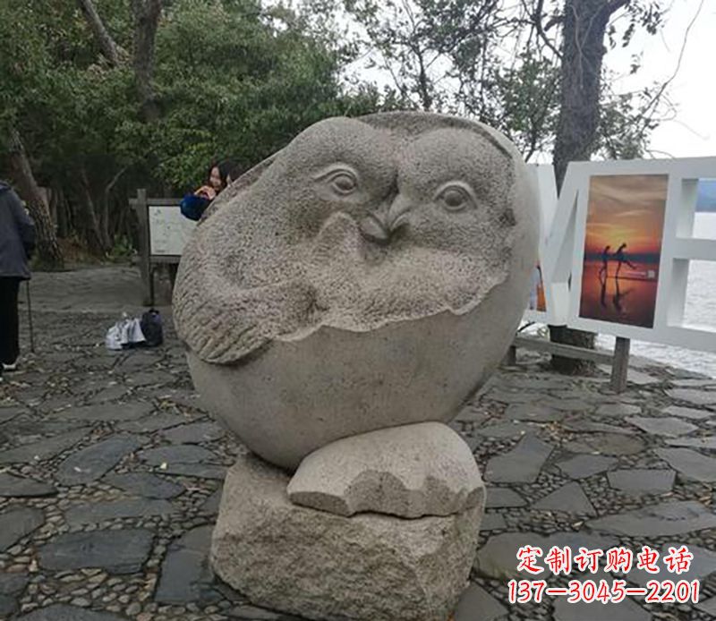 贵州中领雕塑 | 鸳鸯石雕精美定制