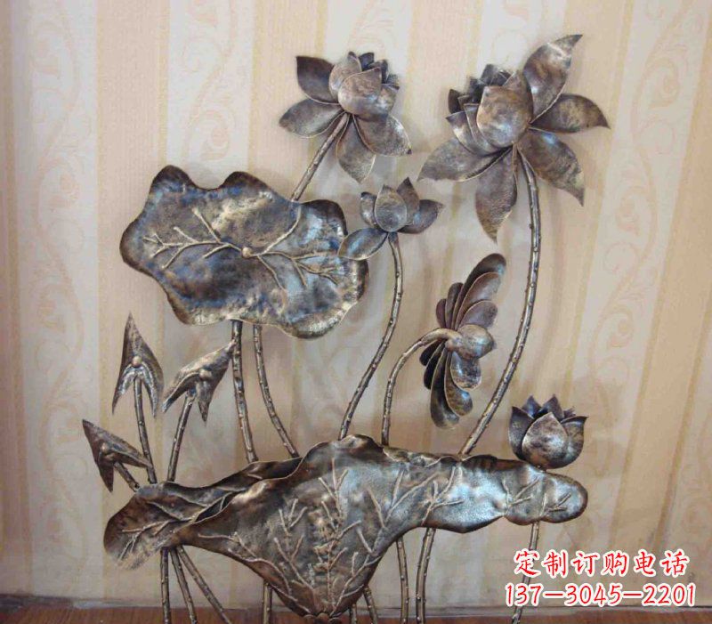 贵州中领雕塑精美莲花锻铜雕塑景观
