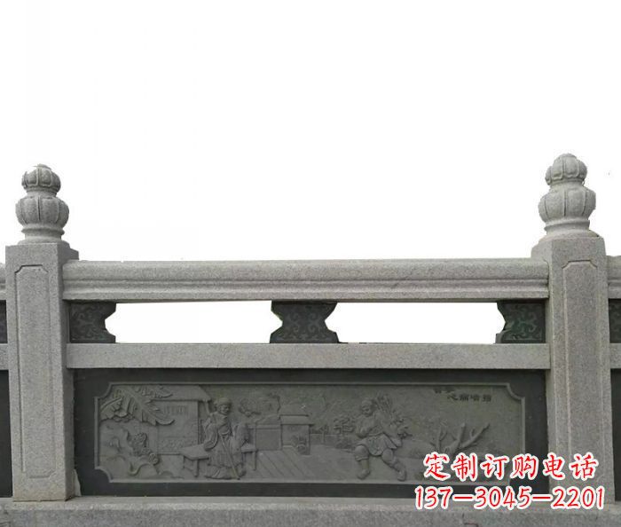 贵州中领雕塑艺术品-公园仿古石雕栏板