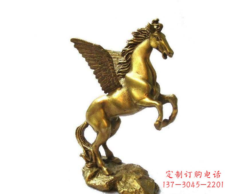 贵州公园飞马动物铜雕