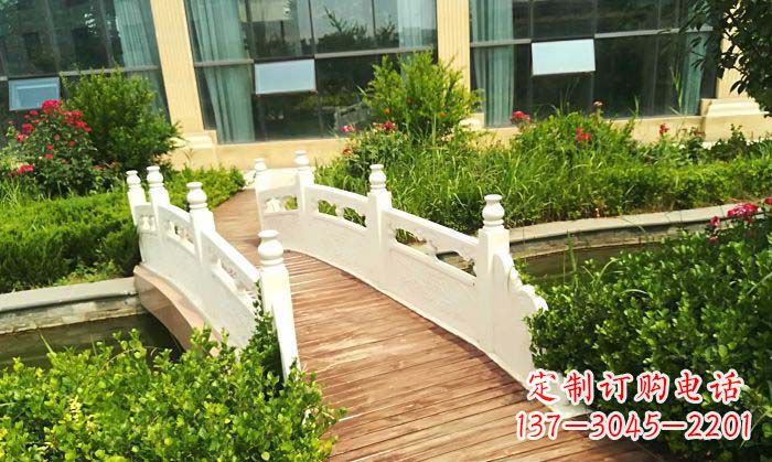 贵州公园汉白玉石拱桥_2