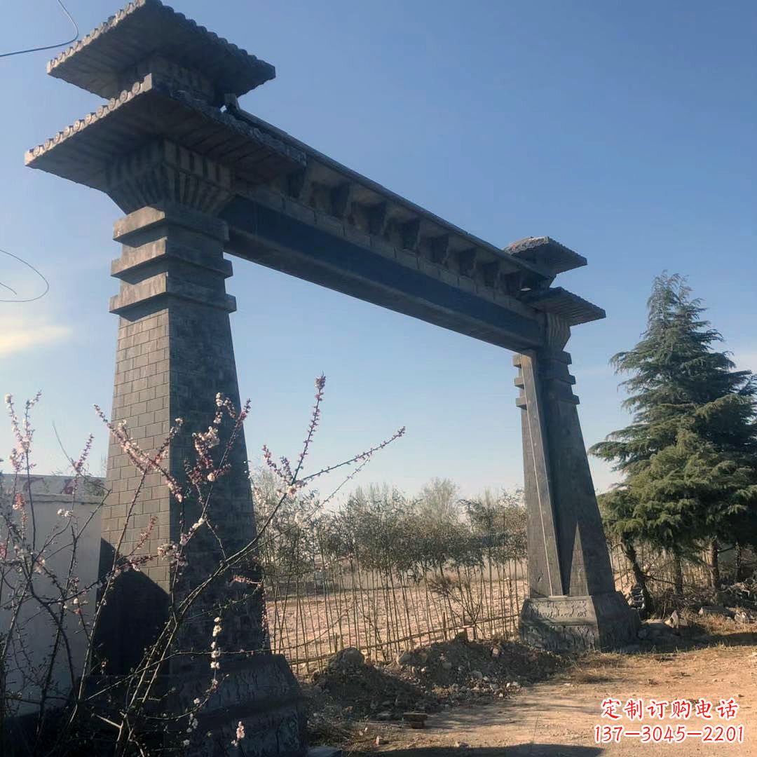 贵州高雅独特的汉阙大门石雕