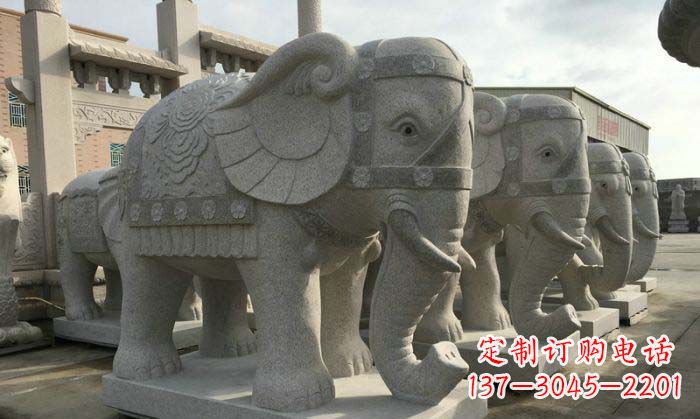 贵州庄严雄伟的大象石雕