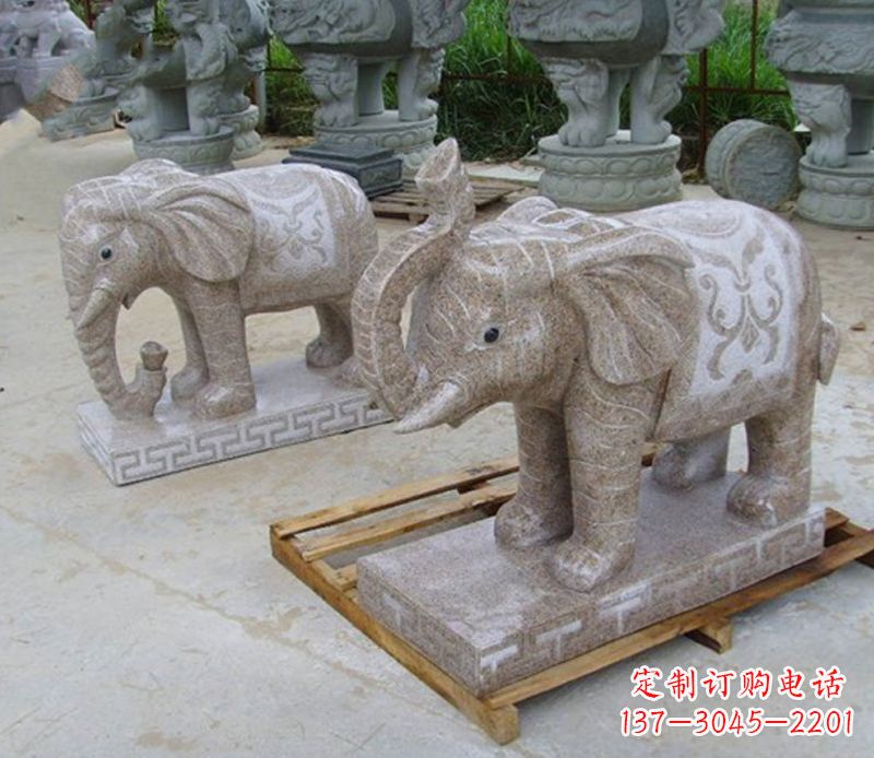 贵州精美大象雕塑