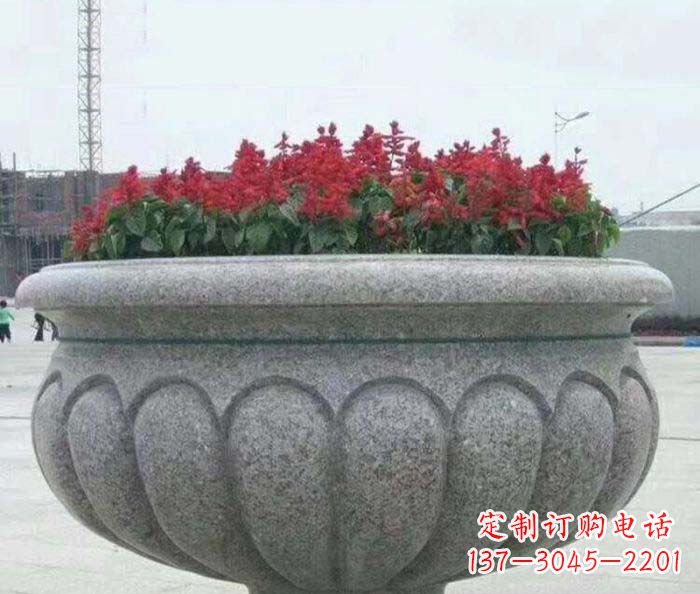 贵州精美大理石花盆雕塑