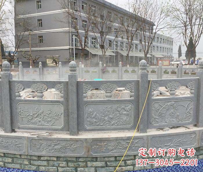 贵州公园景观大理石栏板雕塑