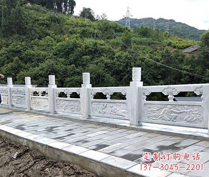 贵州专为公园景观定制的大理石栏板石雕