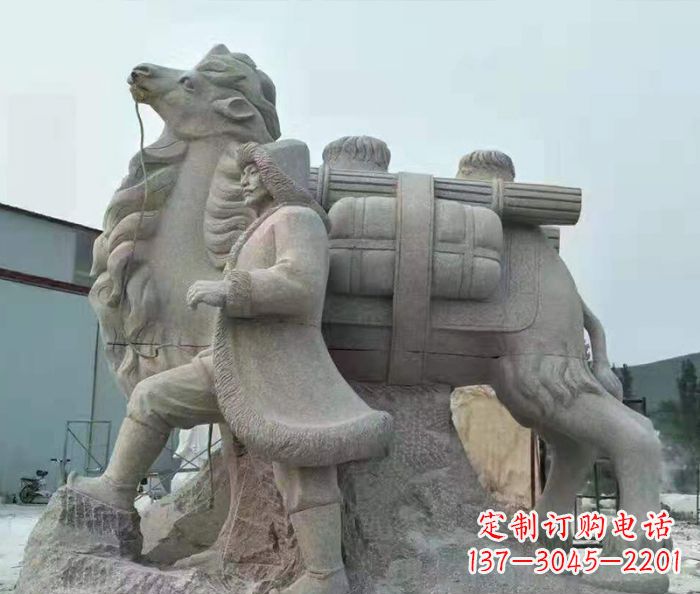 贵州精致精美的大理石骆驼石雕