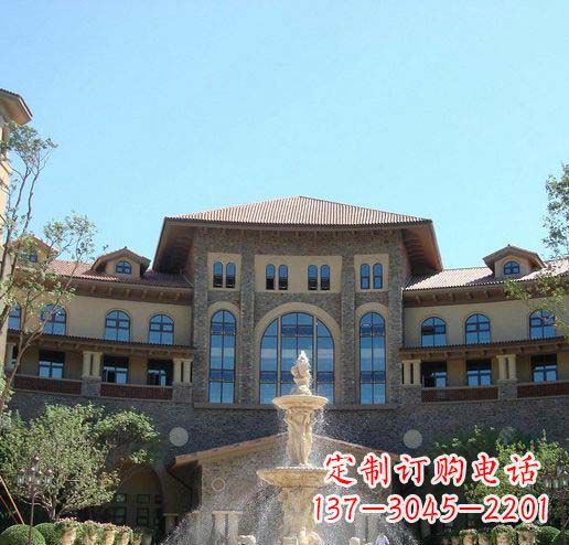 贵州定制欧式古典喷泉大理石雕塑