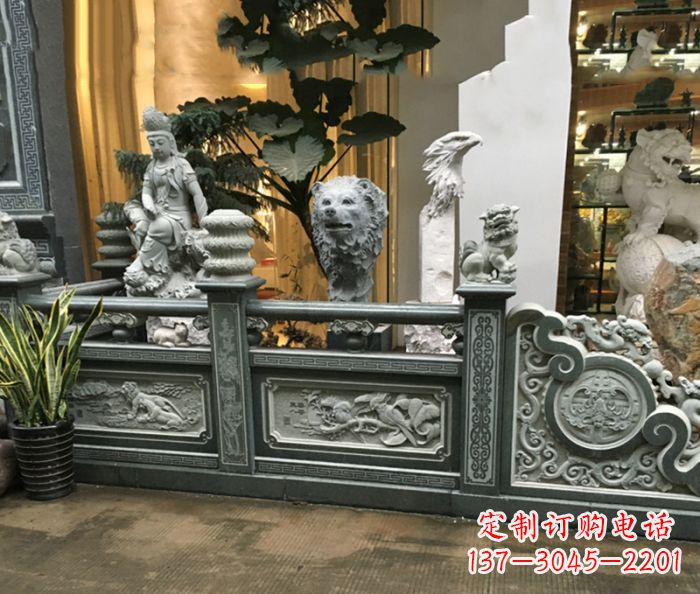 贵州公园景观仿古石栏板 (3)