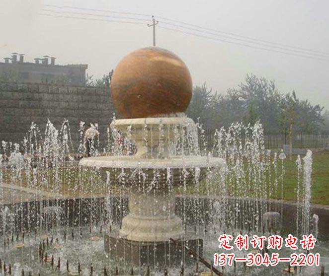 贵州艺术品级风水球喷泉石雕