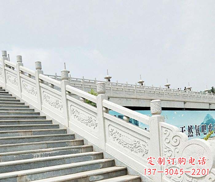 贵州精美绝伦的汉白玉石栏板雕塑