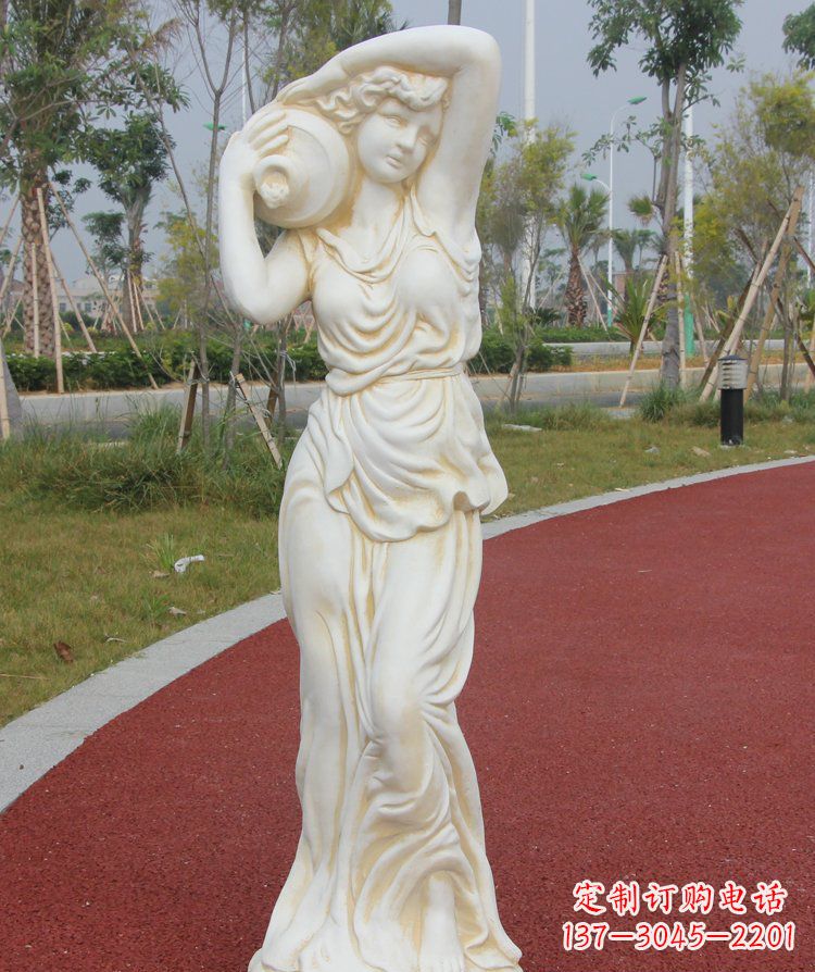 贵州传统仕女石质雕塑