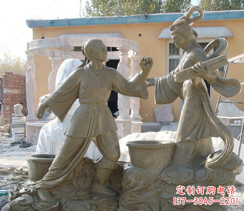 贵州公园景观牛郎织女石雕