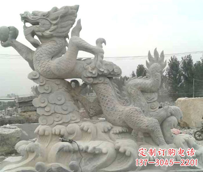 贵州精美青龙出水石雕