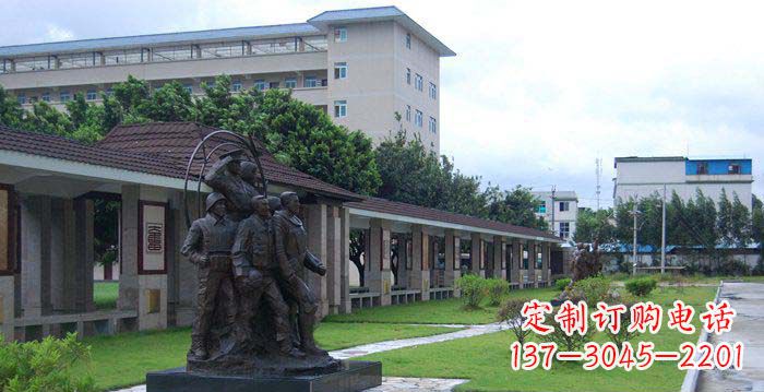 贵州风采勇猛军人铜雕