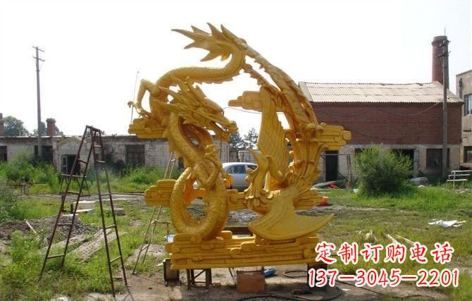 贵州产品名称“象征吉祥,唤醒美好——中领雕塑铜雕龙凤呈祥”