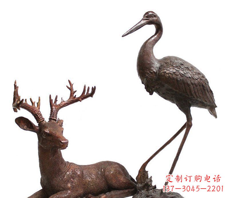 贵州中领雕塑仙鹤铜雕艺术品