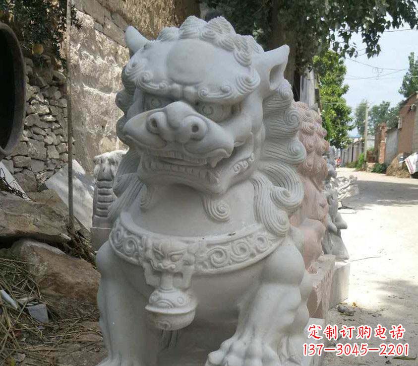 贵州公园母子狮子景观石雕