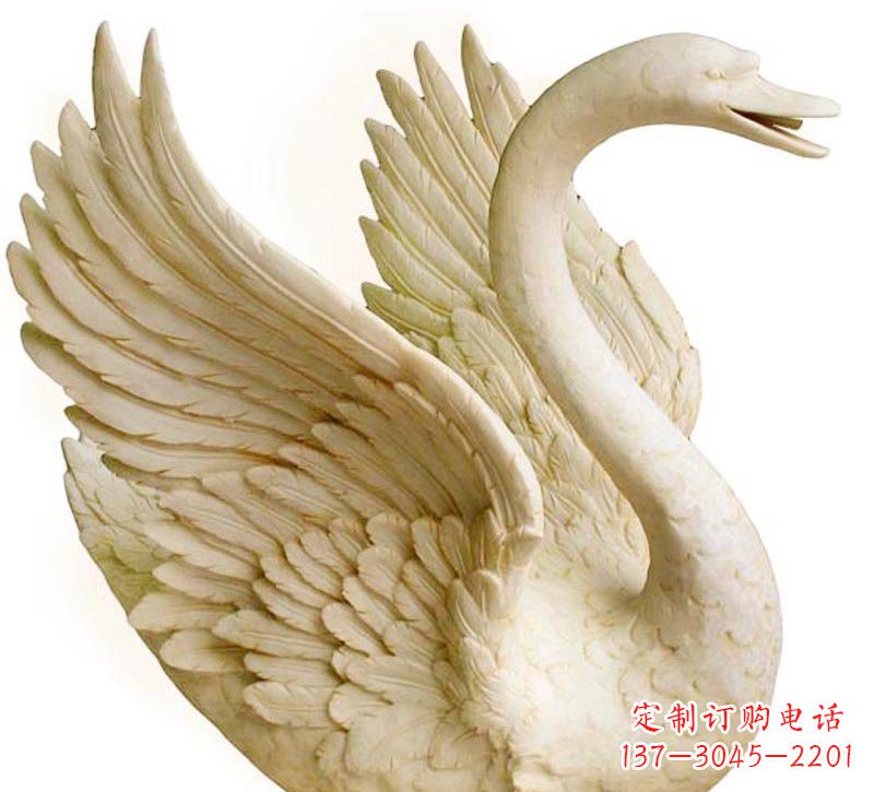贵州经典设计,灵动优雅,真实天鹅石雕塑