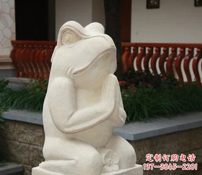 贵州中领雕塑精美绝伦的青蛙石雕