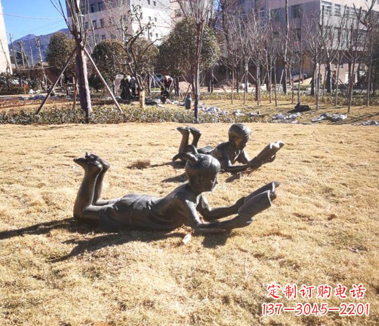 贵州精致的儿童仿铜雕塑