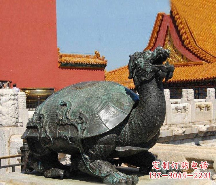 贵州精美铜雕龙龟,给你公园独特色彩