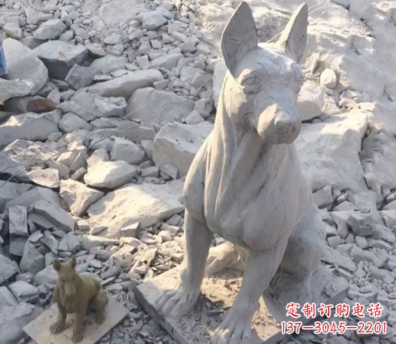 贵州精美工艺十二生肖狗石雕