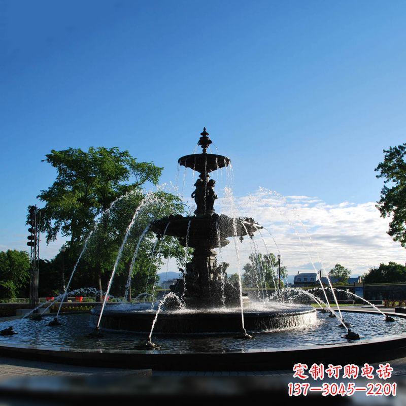 贵州公园石雕喷泉水景雕塑