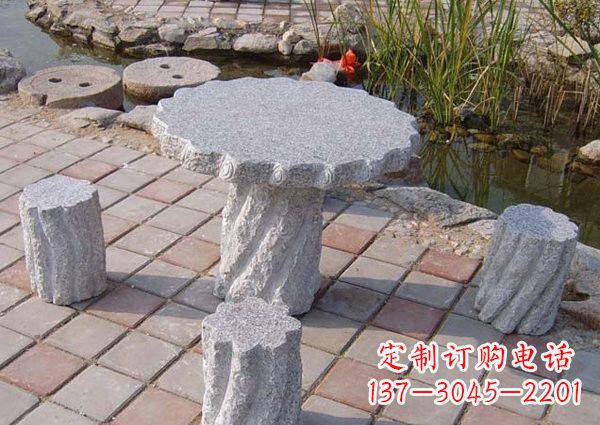 贵州公园石桌凳雕塑