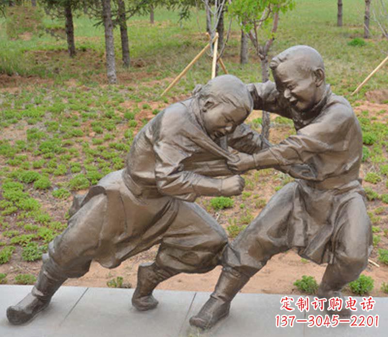 贵州精致雕塑小男孩铜雕