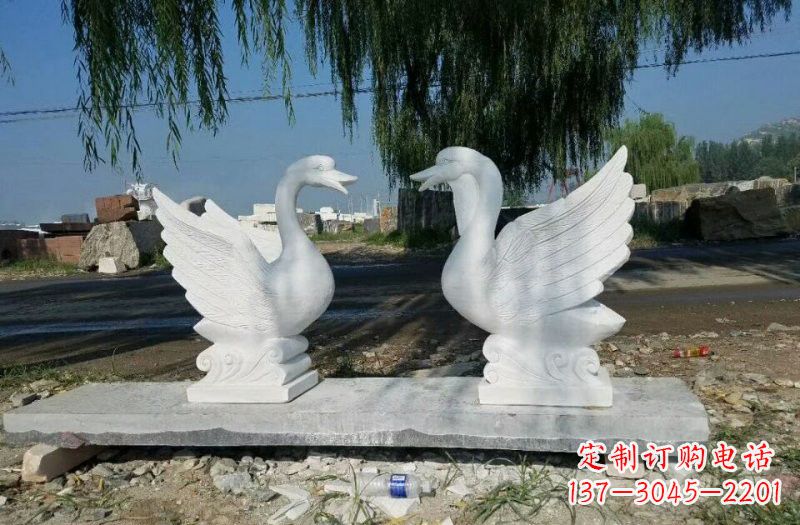 贵州公园天鹅石雕