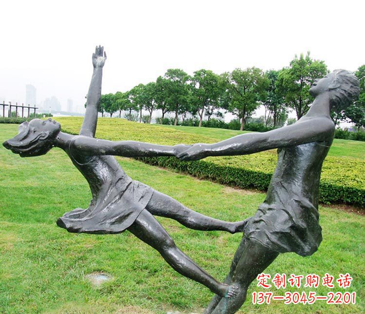 贵州中领雕塑定制风姿绰约的女孩铜雕