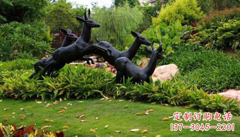 贵州活力无限的动物铜雕