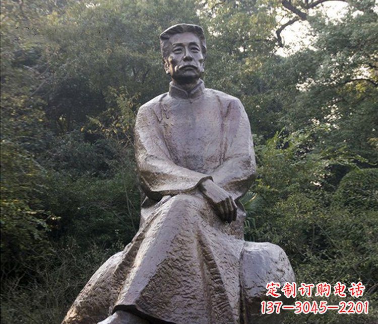 贵州高贵雄伟,全球首创,鲁迅人物铜雕塑