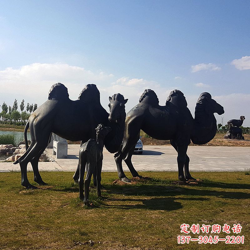 贵州铜骆驼雕塑,精致景观装饰