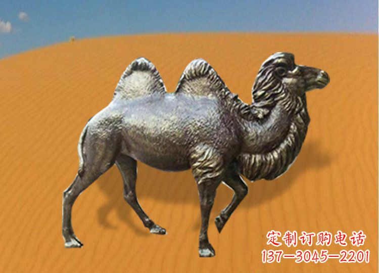 贵州公园装饰精美铜骆驼雕塑