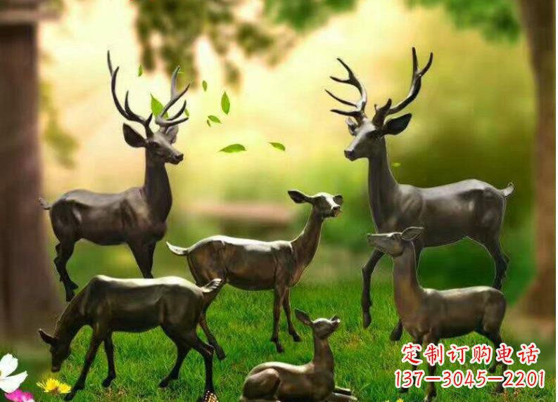 贵州公园动物铜雕塑