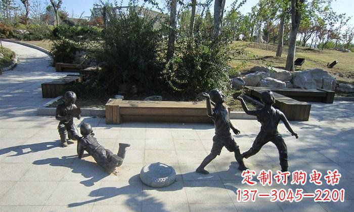贵州精美铜制儿童雕塑