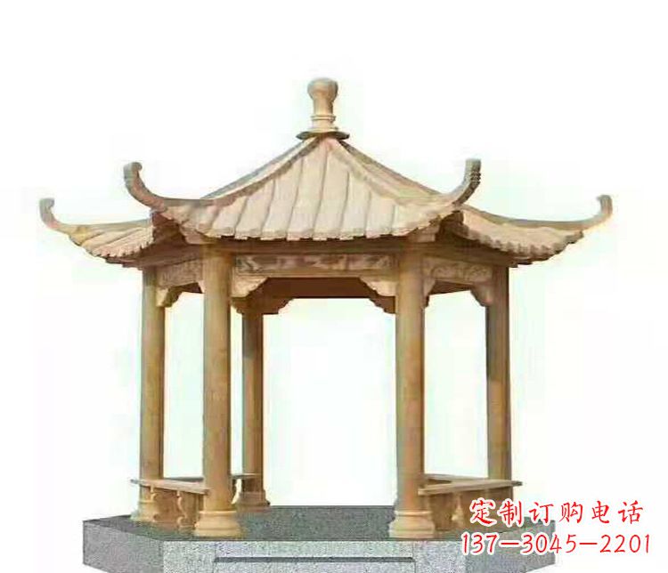 贵州晚霞凉亭石雕